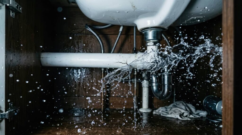 Pipe Water Cleanup After Sudden Damage
