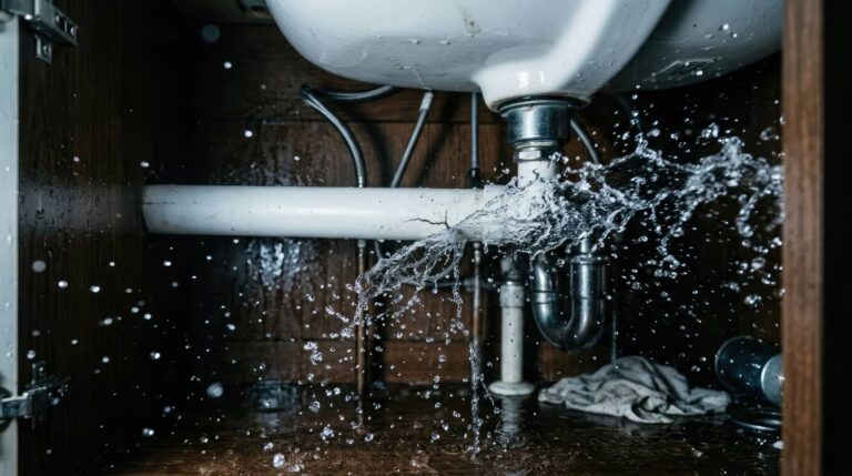 Pipe Water Cleanup After Sudden Damage